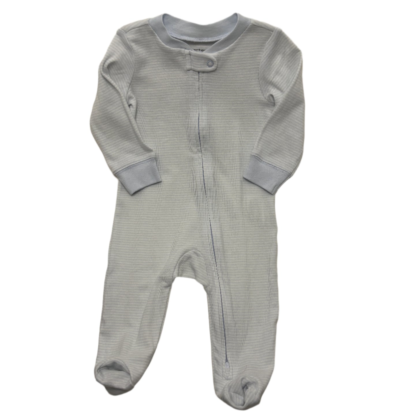 6 Month Blue and White Onesie