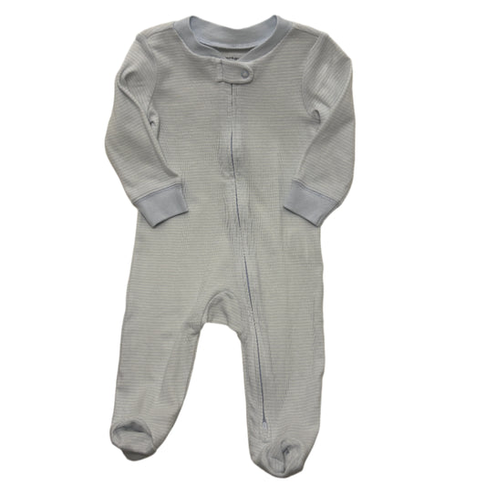 9 Month Blue and White Onesie