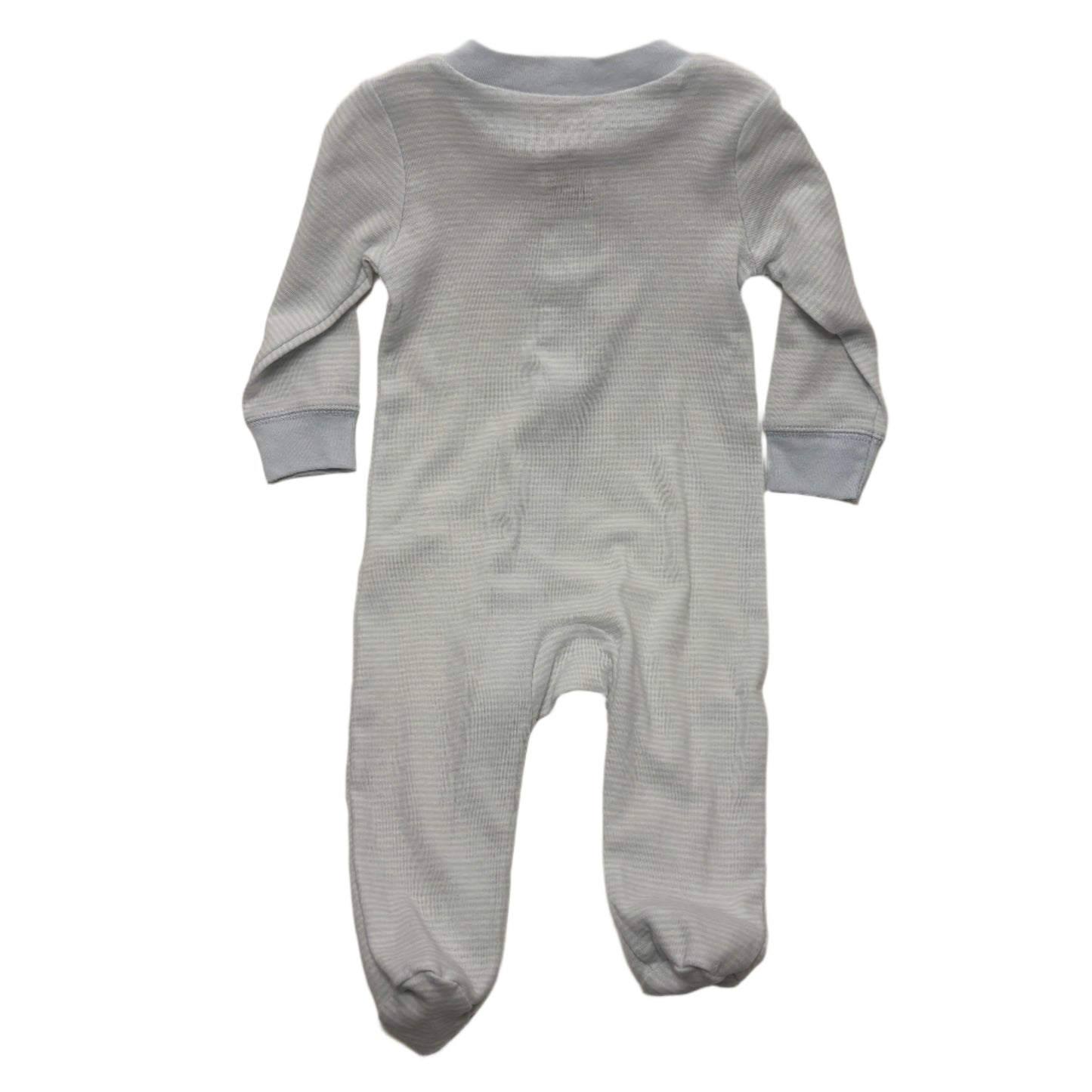 6 Month Blue and White Onesie